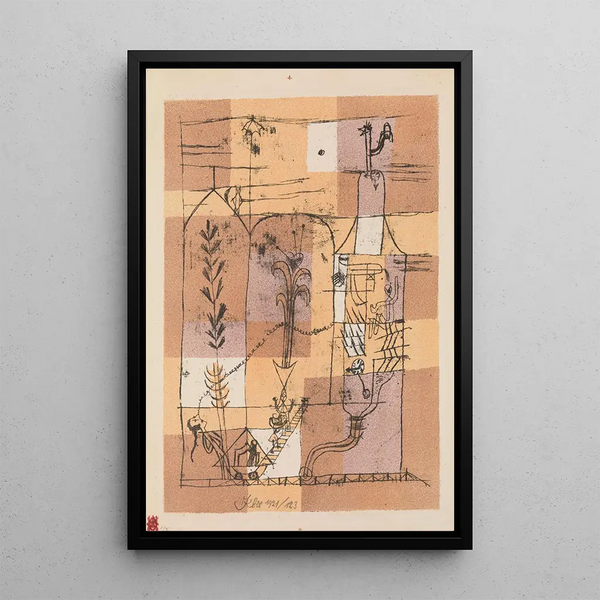 scène Hoffmannienne - Paul Klee — ingelijst kunstwerk aan de muur