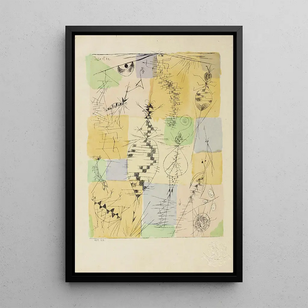 Insecten - Paul Klee — ingelijst kunstwerk aan de muur