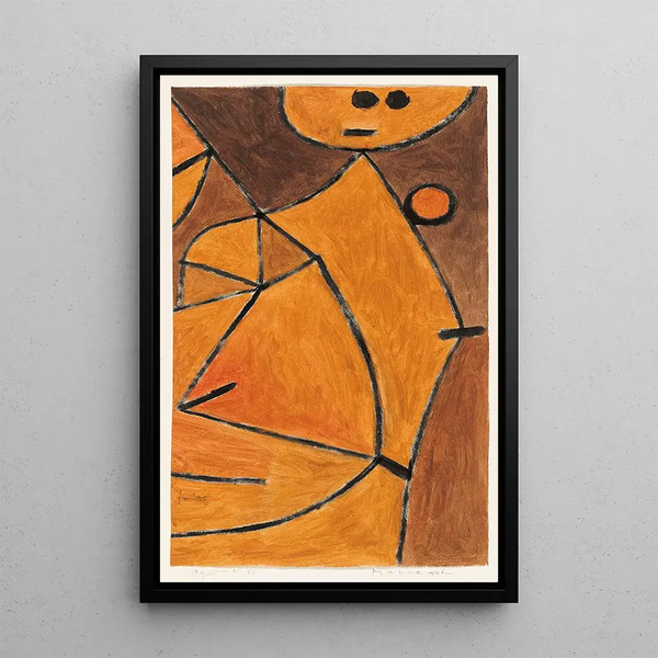 Mannequin - Paul Klee — ingelijst kunstwerk aan de muur