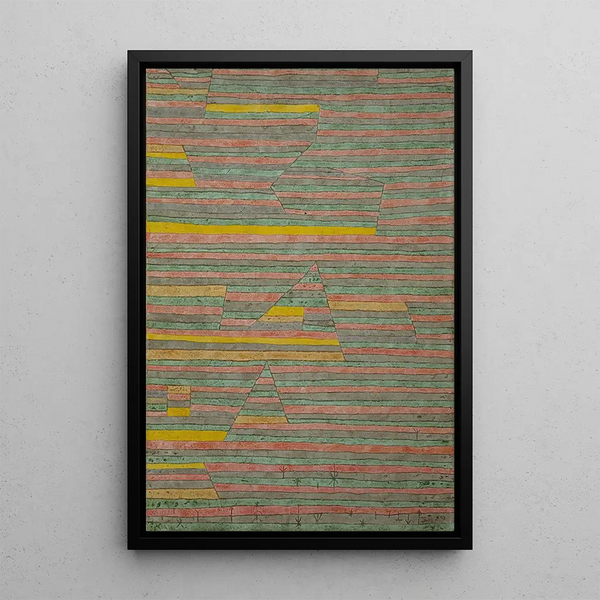 Monuments à G - Paul Klee — ingelijst kunstwerk aan de muur