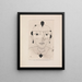 schets van een portret van een geklede dame - Paul Klee — ingelijst kunstwerk aan de muur