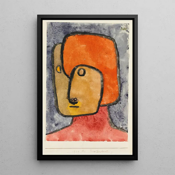 Prétendant prétentieux - Paul Klee — ingelijst kunstwerk aan de muur