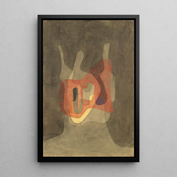 Protectrice - Paul Klee — ingelijst kunstwerk aan de muur