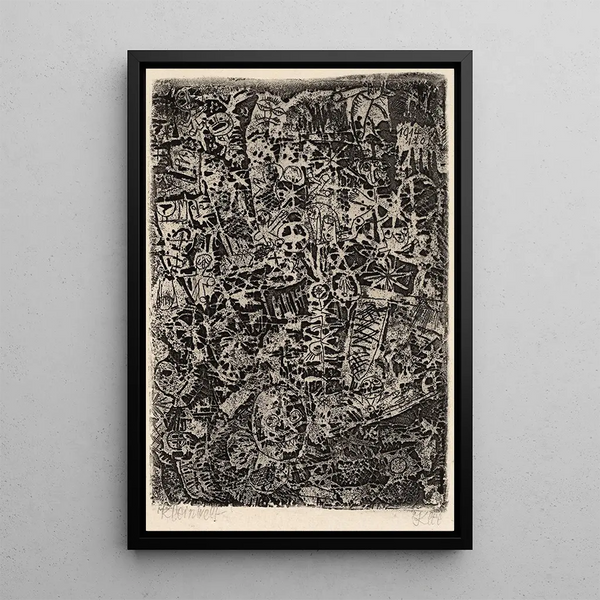 Kleine wereld - Paul Klee — ingelijst kunstwerk aan de muur
