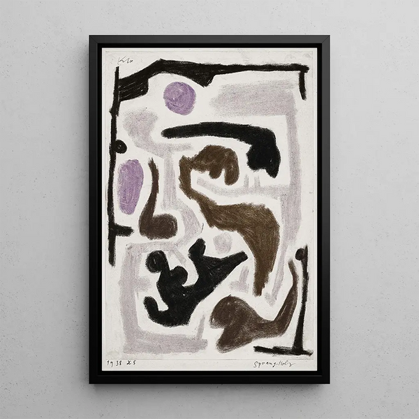 Bois éclaté - Paul Klee — ingelijst kunstwerk aan de muur