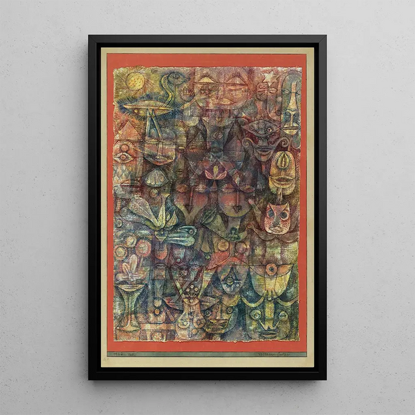 Jardin étrange - Paul Klee — ingelijst kunstwerk aan de muur