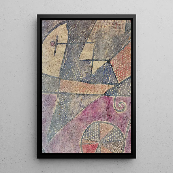 Ville frappée - Paul Klee — ingelijst kunstwerk aan de muur