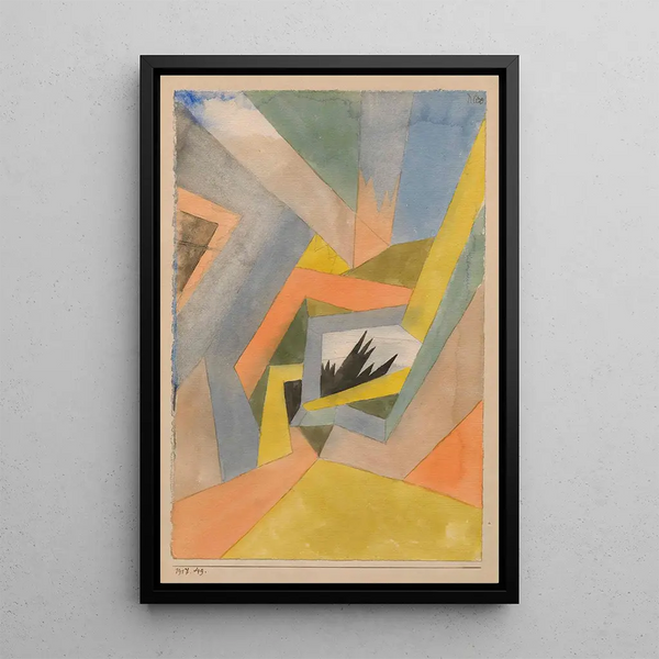 L'idée des sapins - Paul Klee — ingelijst kunstwerk aan de muur