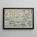 De Rijn bij Duisburg - Paul Klee — ingelijst kunstwerk aan de muur
