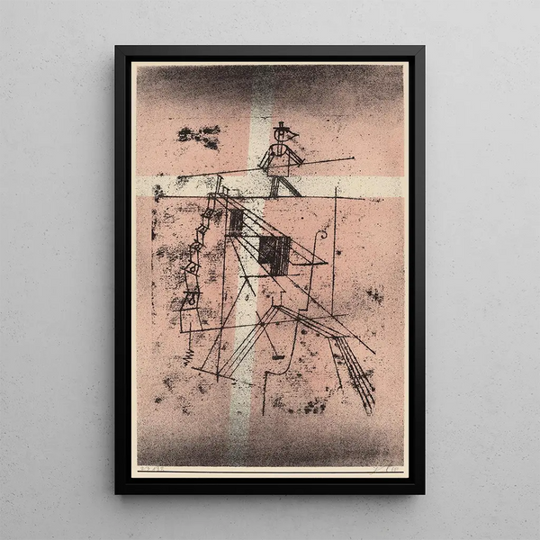 De evenwichtskunstenaar - Paul Klee — ingelijst kunstwerk aan de muur