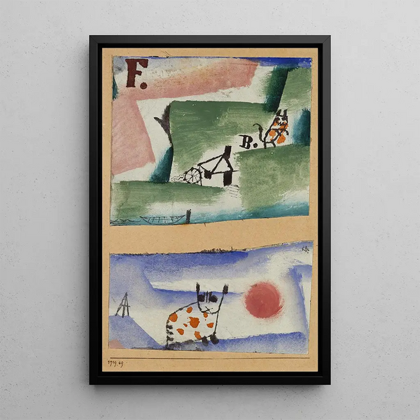 Territoire des matous - Paul Klee — ingelijst kunstwerk aan de muur