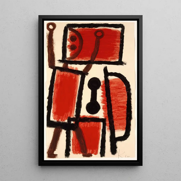 Serrurier - Paul Klee — ingelijst kunstwerk aan de muur