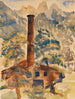Landschap met fabriek - Paul Kleinschmidt — weergave van het kunstwerk
