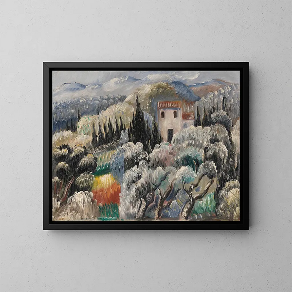 Middag in de olijfgaard - Paul Kleinschmidt — ingelijst kunstwerk aan de muur