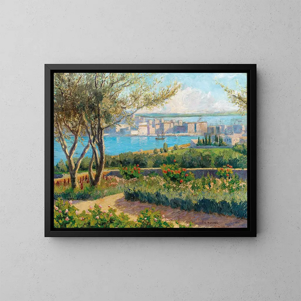 View of Syracuse - Paul Kutscha — framed artwork on a wall