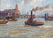 Haven van Hamburg - Paul Kutscha — weergave van het kunstwerk