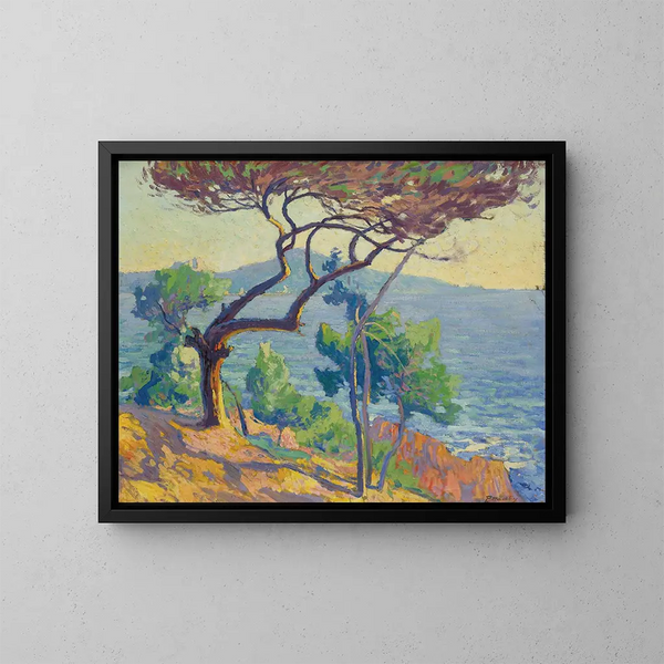 Les Roches rouges - Paul Madeline — framed artwork on a wall