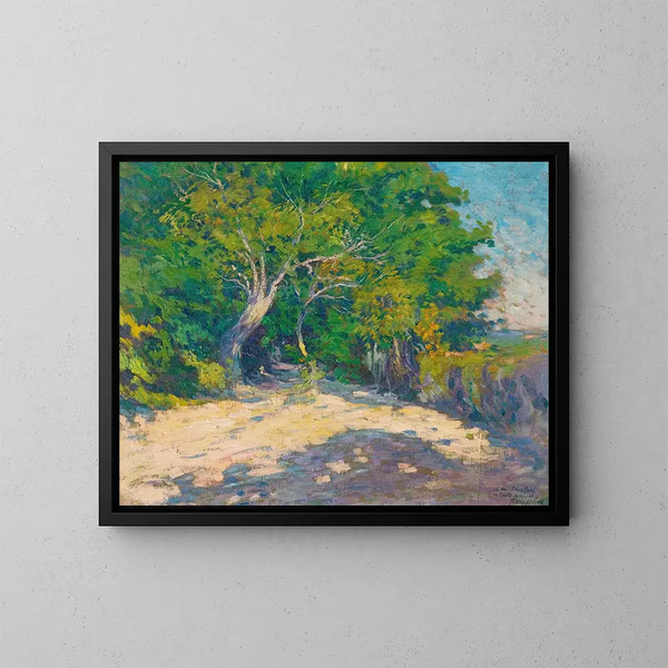 Landscape Painting - Paul Madeline — framed artwork on a wall