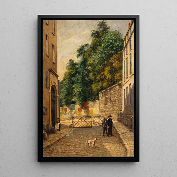 La rue Rataud - Paul Martellière — ingelijst kunstwerk aan de muur