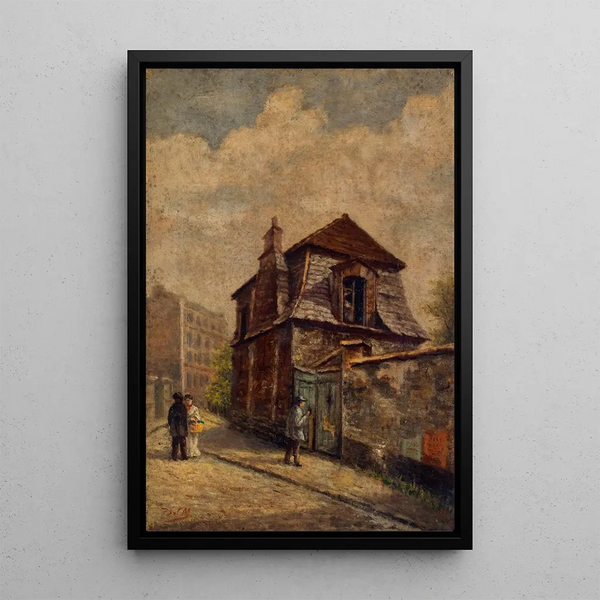 Le Pavillon de chasse de M. de Jullienne, ruelle des Gobelins - Paul Martellière — ingelijst kunstwerk aan de muur