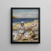 Aan het strand - Paul Michel Dupuy — ingelijst kunstwerk aan de muur