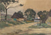 Nacht in het dorp Haidedorf - Paul Müller-Kaempff — weergave van het kunstwerk