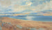 van het uitzicht op het strand van Paramé en het uitzicht op Saint-Malo genomen vanaf Dinard - Paul Paulin — weergave van het kunstwerk