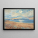 van het uitzicht op het strand van Paramé en het uitzicht op Saint-Malo genomen vanaf Dinard - Paul Paulin — ingelijst kunstwerk aan de muur