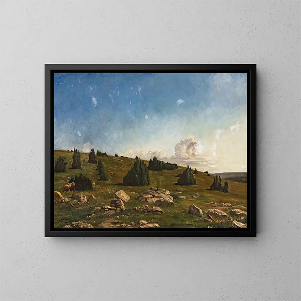 Landscape of the Causses - Paul Prouho — framed artwork on a wall