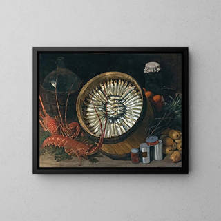 Paul Prouho - Still life with a barrel of sardines.webp