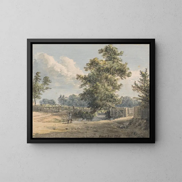 L'extrémité de Brook, Essex - Paul Sandby — framed artwork on a wall