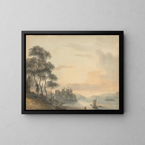 Château de Conway - Paul Sandby — framed artwork on a wall