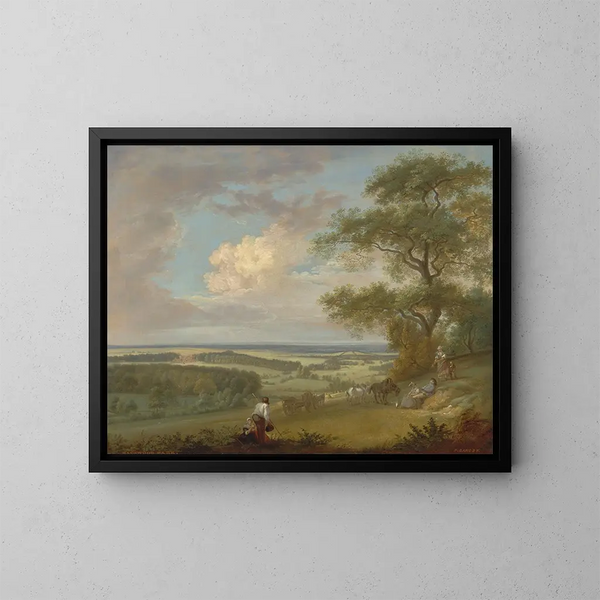 Hackwood Park, Hampshire - Paul Sandby — framed artwork on a wall