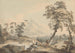 Italiaanse Landschap met Reizigers nr. 1 - Paul Sandby — weergave van het kunstwerk