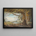 Landschapschilderij met meer en grote boom op de voorgrond - Paul Sandby — ingelijst kunstwerk aan de muur
