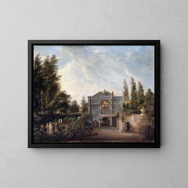L'atelier de l'artiste à Bayswater - Paul Sandby — framed artwork on a wall