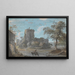 L'Entrée du château de Chepstow - Paul Sandby — ingelijst kunstwerk aan de muur