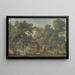 Het tuin van het huis van Thomas Sandby in Englefield Green nabij Windsor - Paul Sandby — ingelijst kunstwerk aan de muur