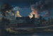 Château de Windsor vanaf Datchet Lane tijdens een feestelijke nacht 1768 - Paul Sandby — weergave van het kunstwerk