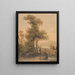 Landschap met Figuren, Cromach Water - Paul Sandby Munn — ingelijst kunstwerk aan de muur