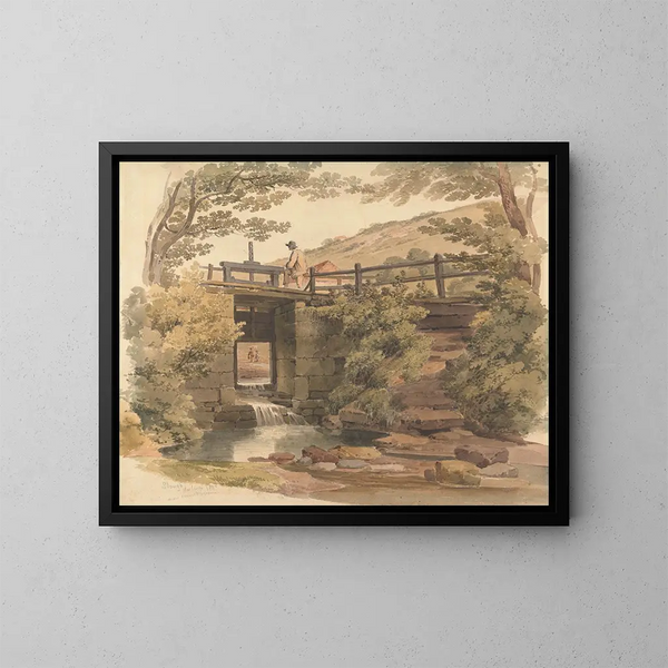 La vanne près de Slough - Paul Sandby Munn — framed artwork on a wall