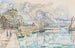 Barfleur, de haven - Paul Signac — weergave van het kunstwerk
