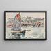 Zeilboot veroveraar - Paul Signac — ingelijst kunstwerk aan de muur