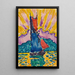 Zonsondergang - Paul Signac — ingelijst kunstwerk aan de muur