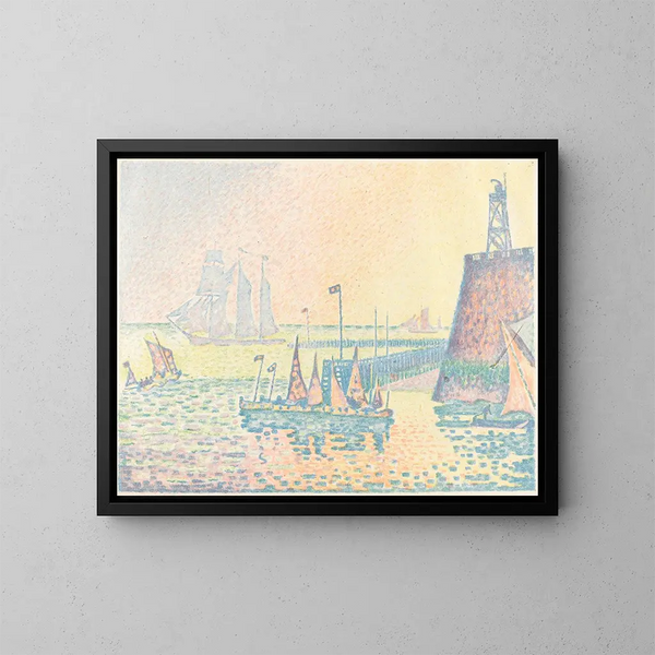 De avond - Paul Signac — ingelijst kunstwerk aan de muur