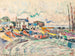 Groix, het reinigen van de zeilen - Paul Signac — weergave van het kunstwerk