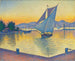 De haven bij zonsondergang, Opus 236, Saint-Tropez - Paul Signac — weergave van het kunstwerk