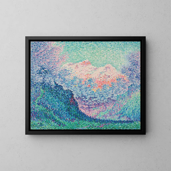 Les Diablerets, Loldenhorn en de Cabesson - Paul Signac — ingelijst kunstwerk aan de muur