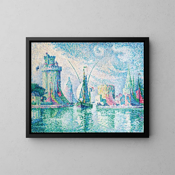 De Groene Torens van La Rochelle - Paul Signac — ingelijst kunstwerk aan de muur