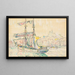 Marseille, zeilboot - Paul Signac — ingelijst kunstwerk aan de muur
